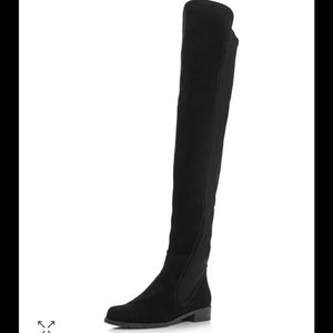Stuart Weitzman Langdon black over the knee boot